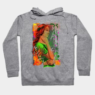 Thinking girl Hoodie